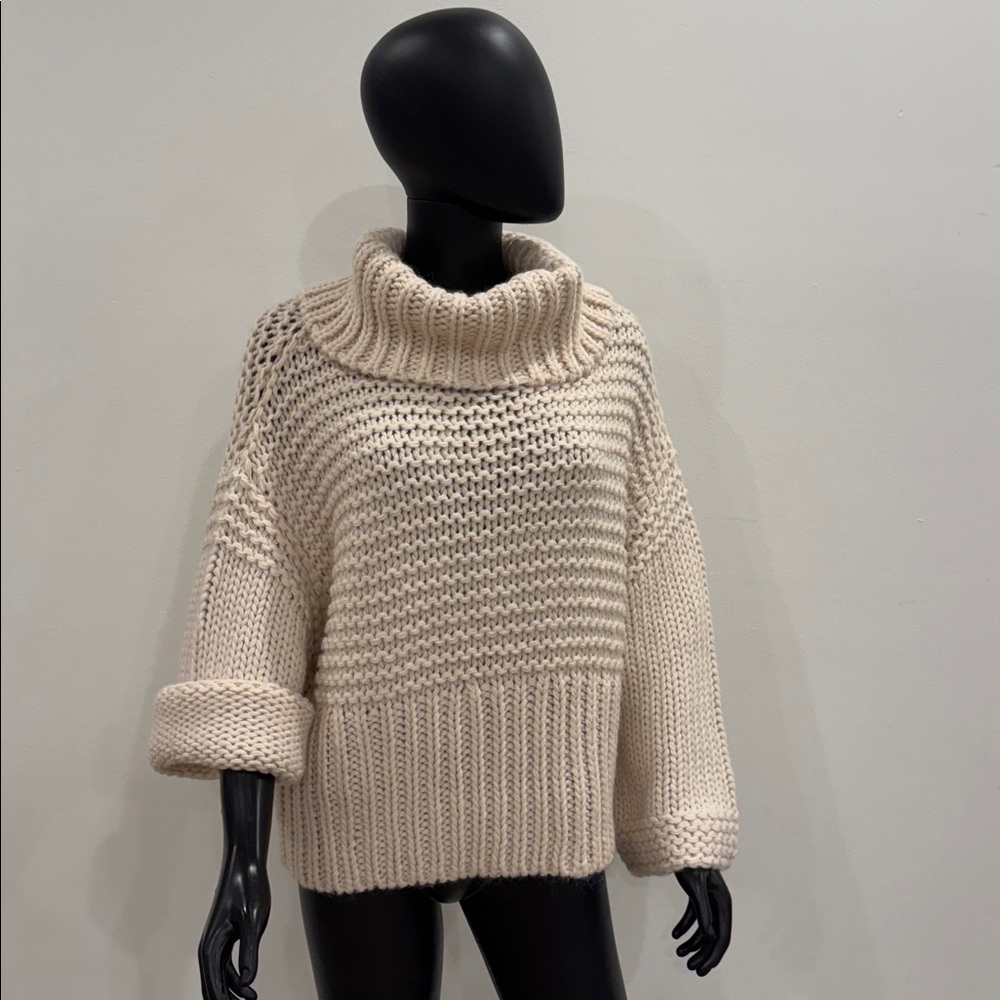 Free People Mohair Wool Oversized Chunky Sweater XS Never Worn